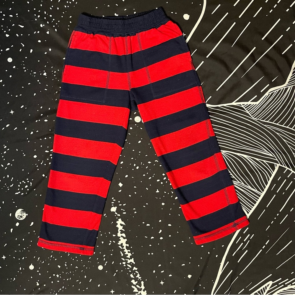 GAP Kid’s Striped Boy's Pajama Pants Red & Blue
